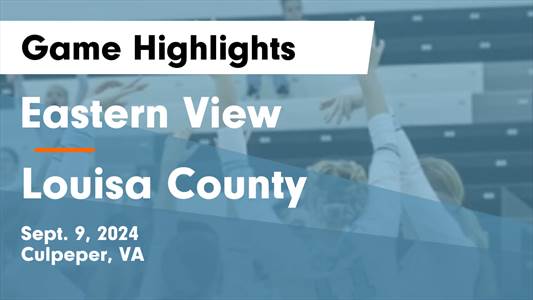 Volleyball Recap: Eastern View Comes Up Short