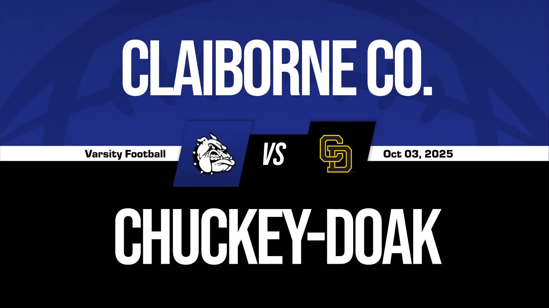 Football Recap: Chuckey-Doak Takes a Loss + How To Watch