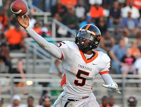 Quarterback Treon Harris was absolutely sensational Saturday in leading Washington to a 55-0 win over Norcross.