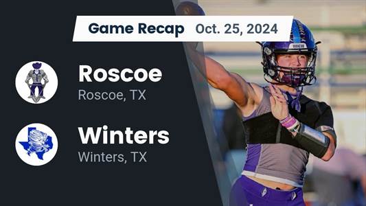 Football Recap: Winters Comes Up Short