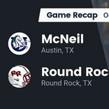 Football Game Recap: Round Rock Dragons vs. McNeil Mavericks