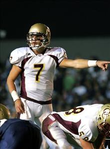 Jimmy Clausen traveled to South Bend
to commit to Notre Dame.