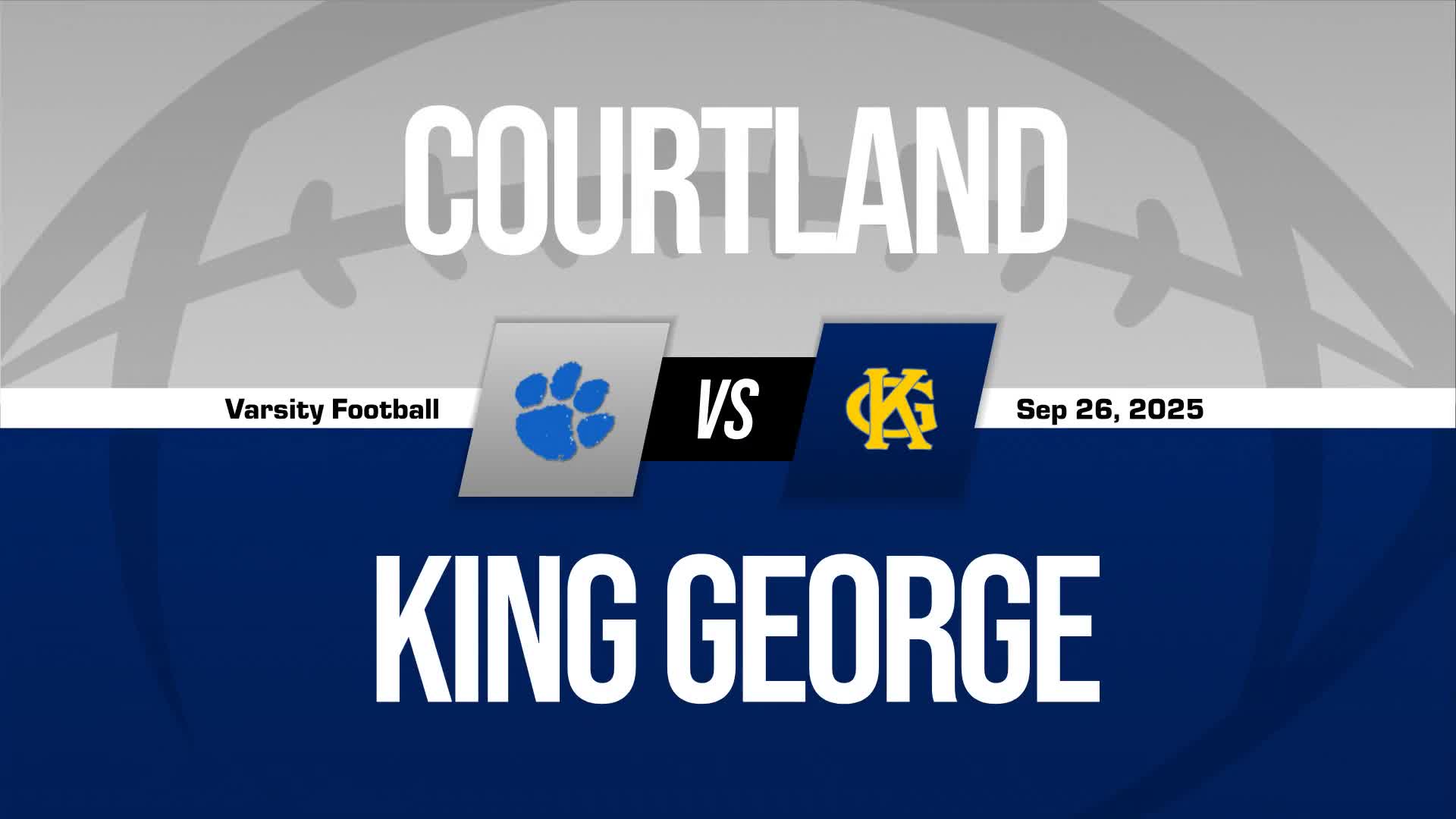 Football Recap: King George Comes Up Short + How To Watch