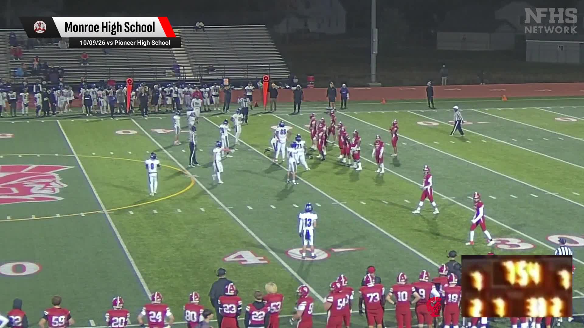 Football Recap: Monroe Skates Past Huron with Ease