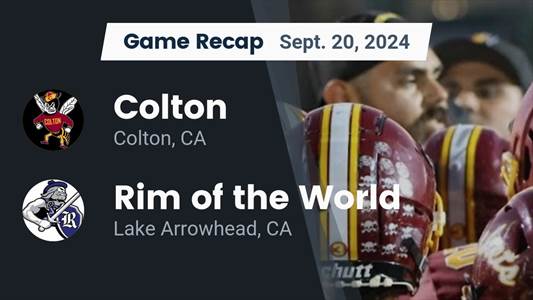 Football Recap: Colton's  Win  on Friday Extends Winning Streak 