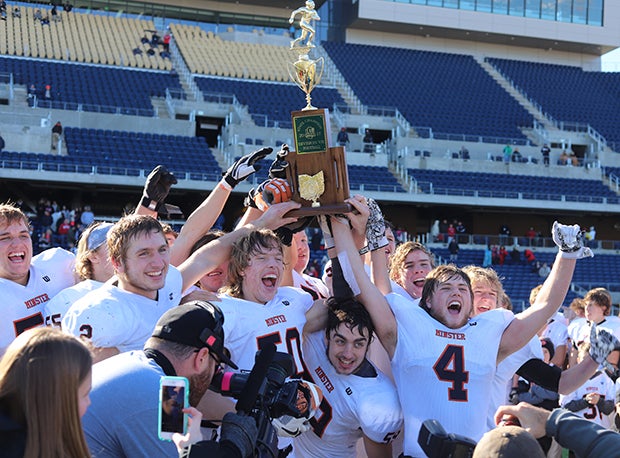 The Midwest Athletic Conference has 33 state football titles (all since 1989) after Marion Local and Minster won in D-VI and VII, respectively.