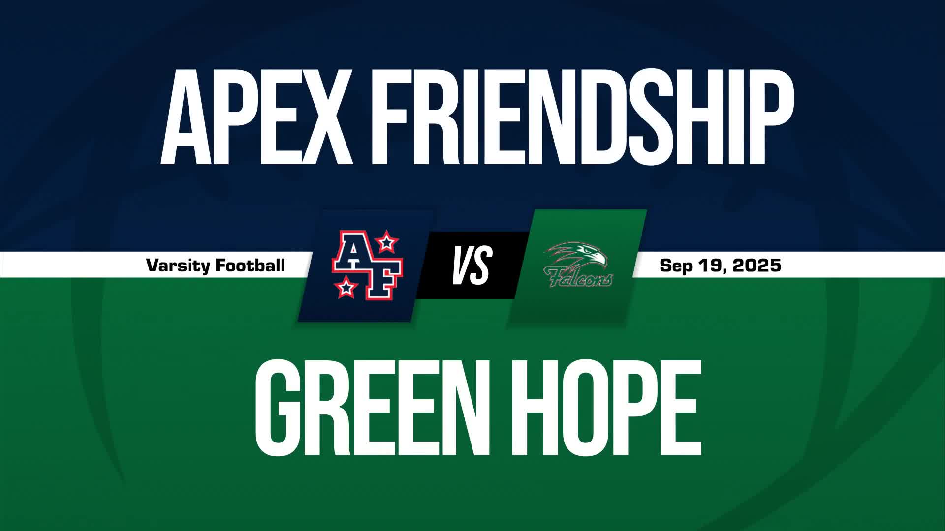Football Recap: Apex Friendship Piles Up the Points Against Green Hope