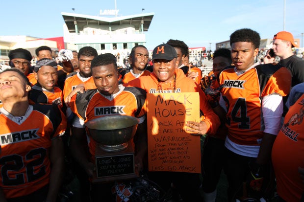 McClymonds celebrates fifth straight Turkey Day win. 