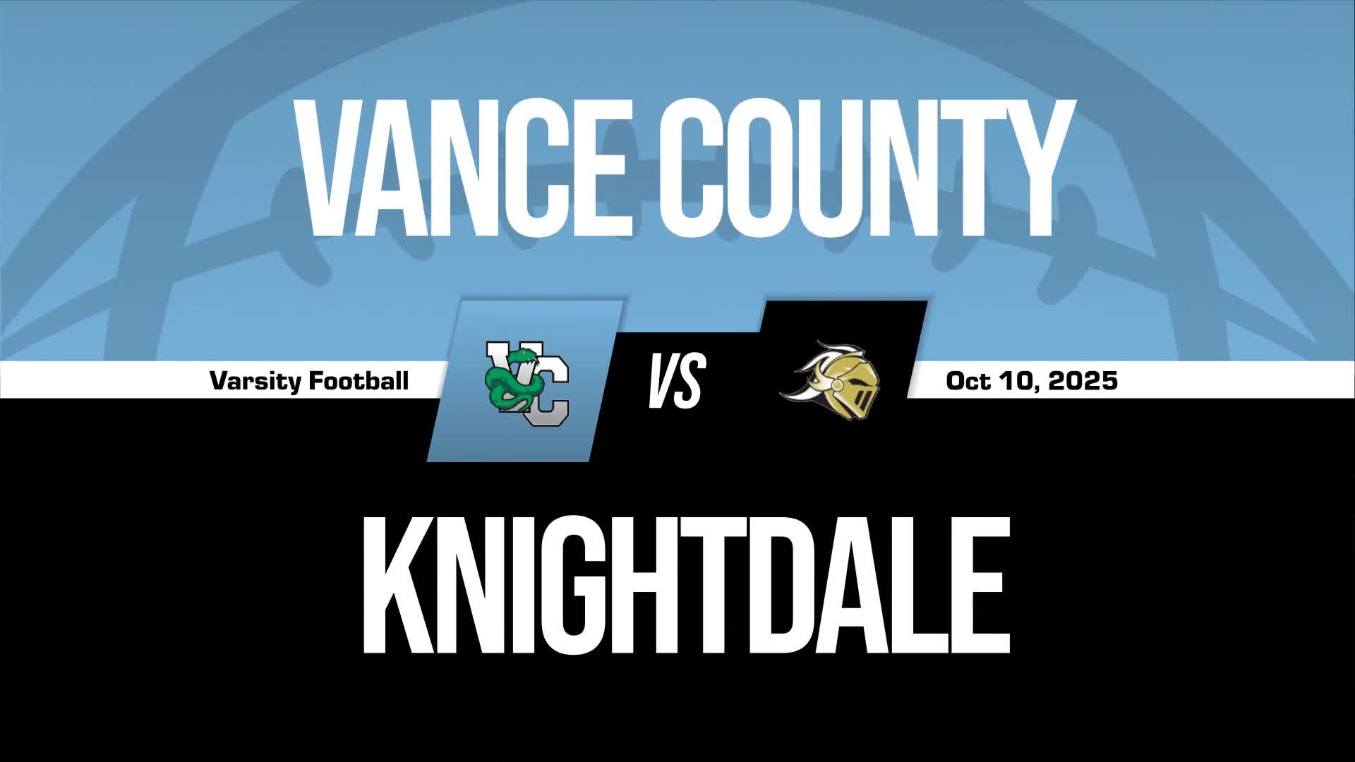 Football Recap: Vance County Takes a Loss + How To Watch