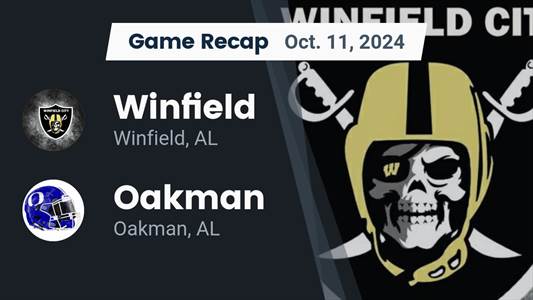 Football Recap: Winfield Beats Oakman for Their Seventh Straight
