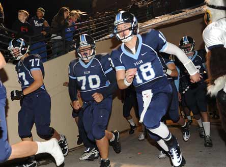 Quarterback Wes Tabor, right, and Corey Adcock are part of the Valor Christian machine that has taken Colorado by storm. The private school's success has come at light speed.
