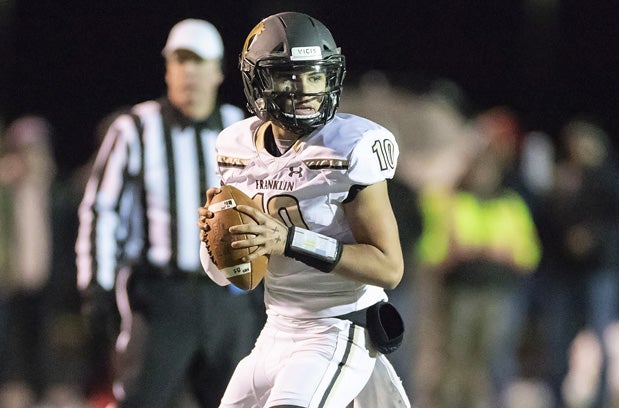 Franklin's Myles Burkett is Wisconsin's only quarterback on its Top 10 senior prospect list. 