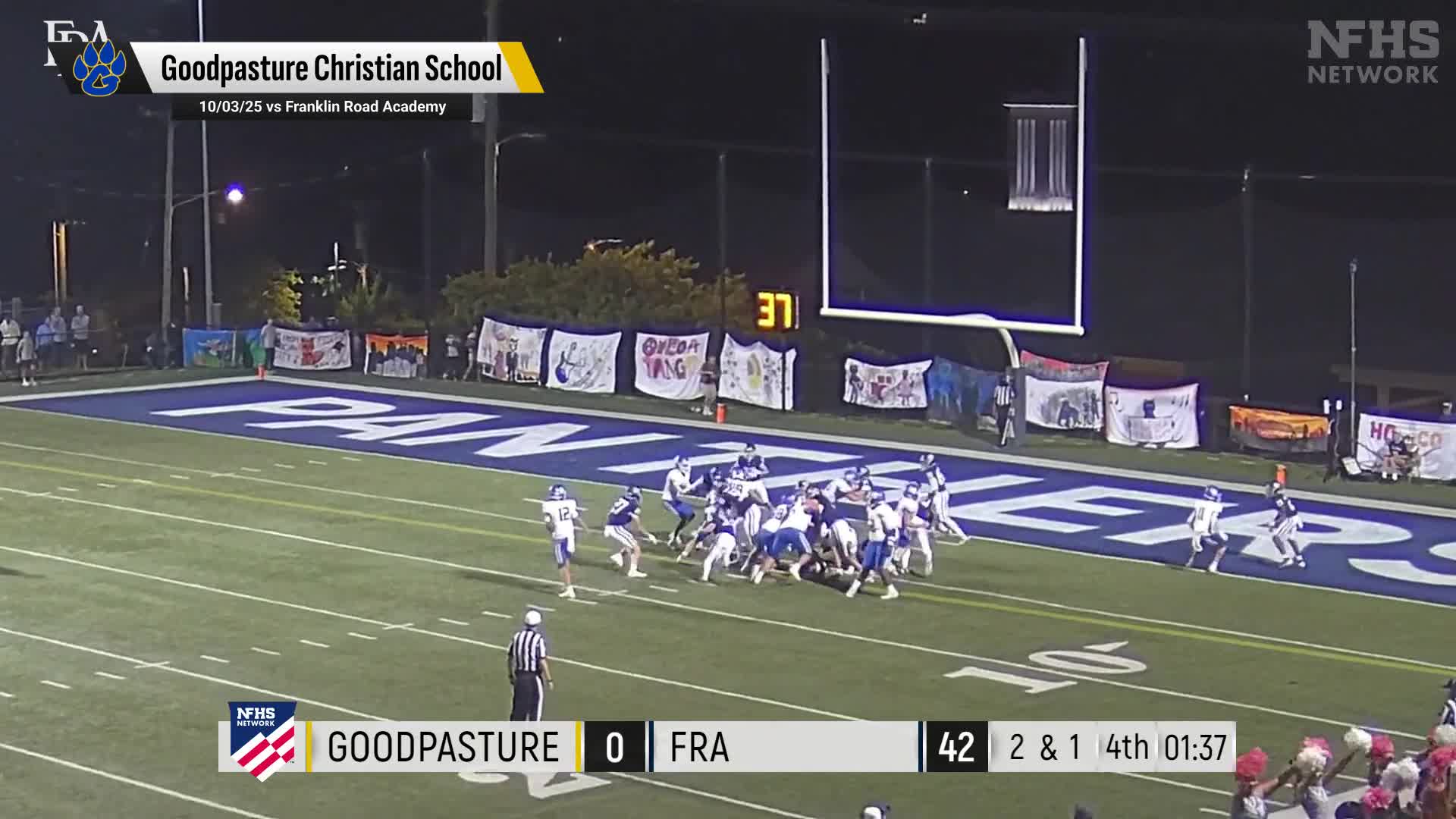 Max Curry Game Report: @ Goodpasture Christian