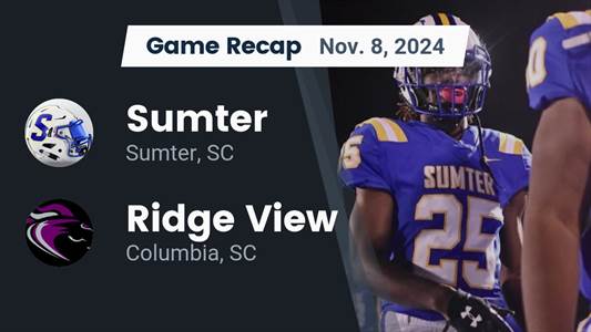 Football Recap: Friday's  Defeat Ends Sumter's Winning Streak