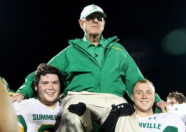 After 63 seasons on the sideline at Summerville in South Carolina, John McKissick retired in 2015 as the winningest coach in high school football history with 620 wins. (PHOTO: Doug Rogers)