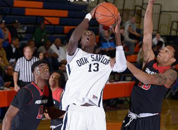 Cheick Diallo of Our Savior New American goes up for a bucket during a 69-58 win over Prime Prep on Thursday night at the Tarkanian Classic in Las Vegas.