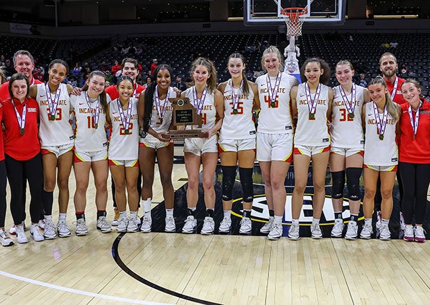 Incarnate Word Academy celebrates after winning its seventh consecutive state title last month. (Photo: David Smith)