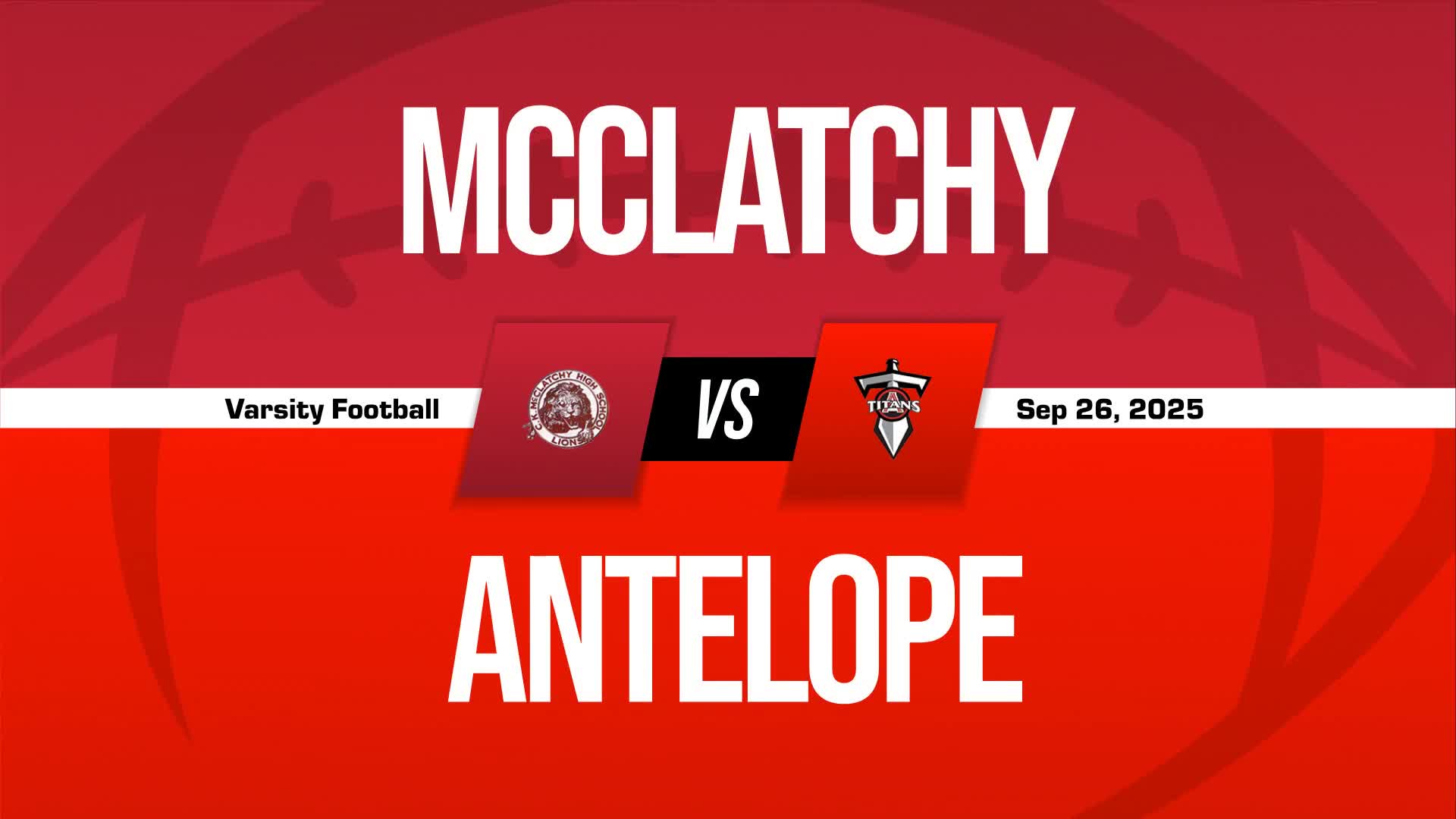 Football Recap: McClatchy Comes Up Short