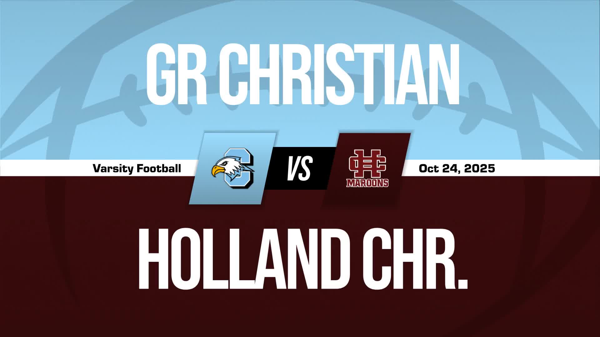 Football Game Preview: Holland Christian Maroons vs. Unity Christian Crusaders + How To Watch