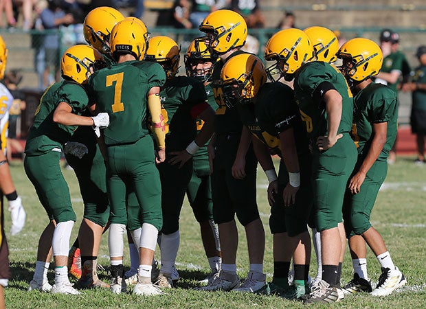 The Paradise junior varsity team broke out the VICIS ZERO1 helmets in its Aug. 23 opener with Williams.