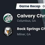 Football Game Recap: Rock Springs Christian Academy vs. Calvary Christian Knights