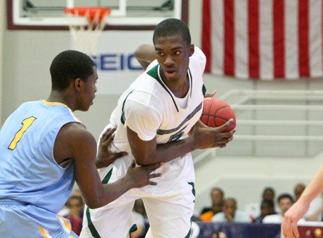 Future Indiana Hoosier Noah Vonleh was slowed by foul trouble Sunday against Huntington Prep.