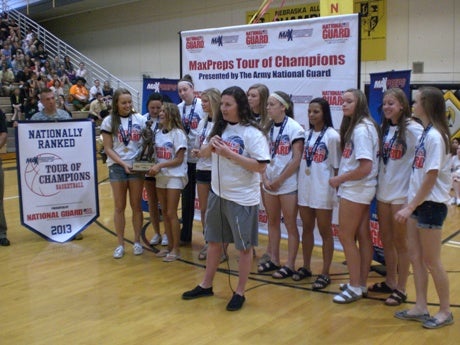 The Lincoln Southeast girls basketball team was honored on the MaxPreps Tour of Champions presented by the Army National Guard.