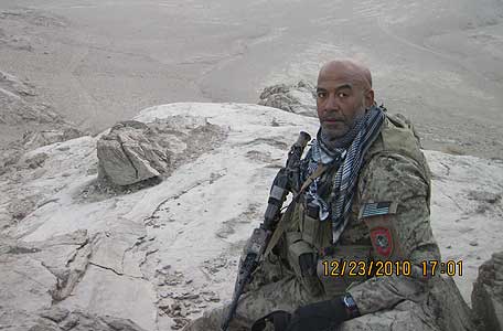 Sergeant First Class Keith Megginson in Afghanistan.