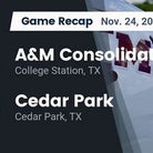A&amp;M Consolidated has no trouble against Cedar Park