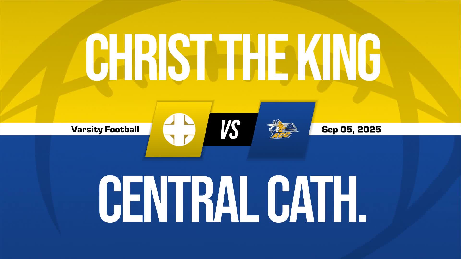 Football Game Preview: Christ the King Gladiators vs. Chicago Christian Knights