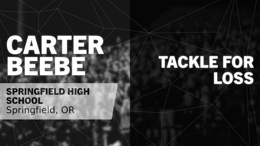 Carter Beebe Game Report: @ Willamette