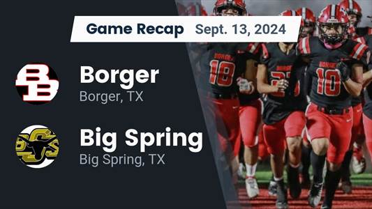 Football Game Preview: Big Spring on Home-Turf