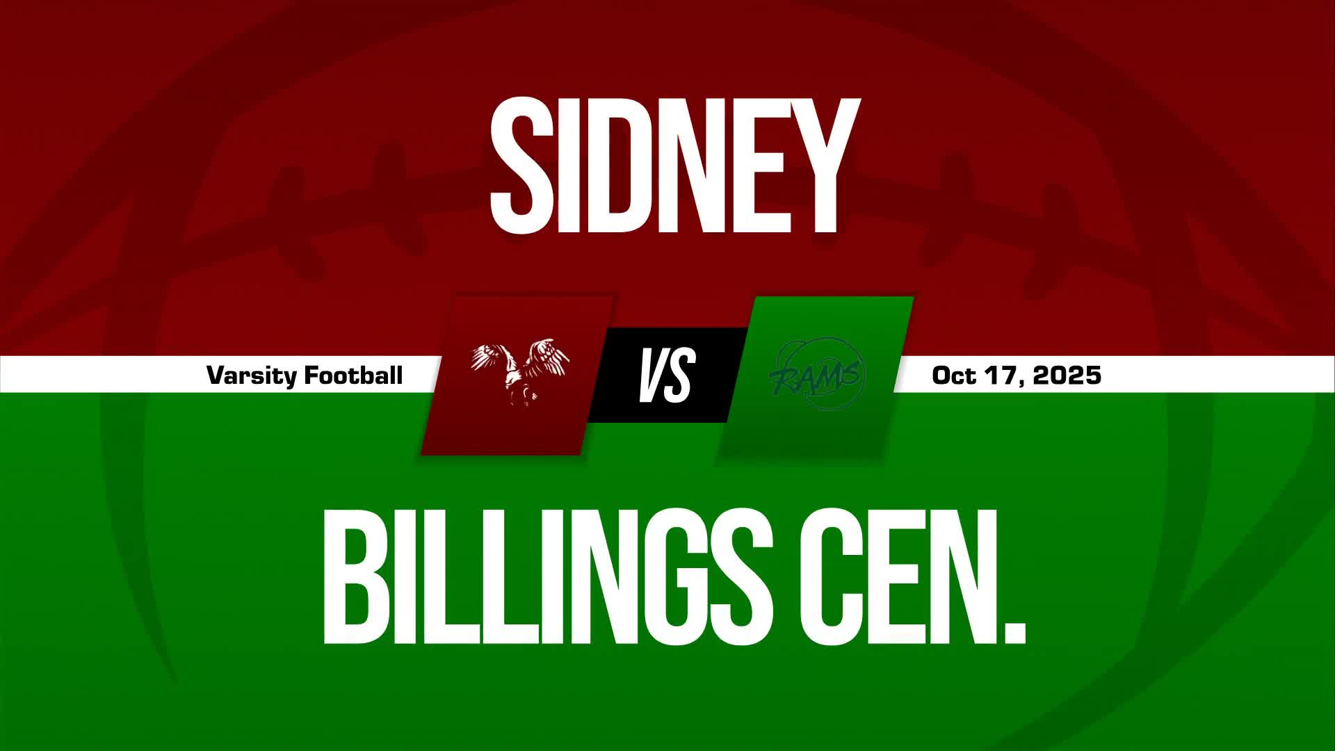 Football Game Preview: Sidney Eagles vs. Fergus Golden Eagles + How To Watch