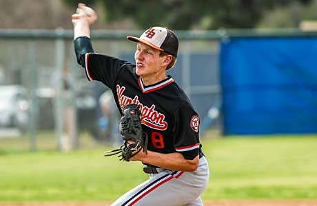 Sophomore Noah Davis was brilliant as Huntington Beach upset top-ranked Mater Dei in the CIF Southern Section playoffs on Thursday.