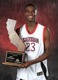 Jabari Bird helped Salesian win California's Division IV title last month.