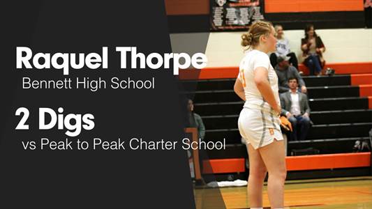 Raquel Thorpe Game Report: vs Middle Park