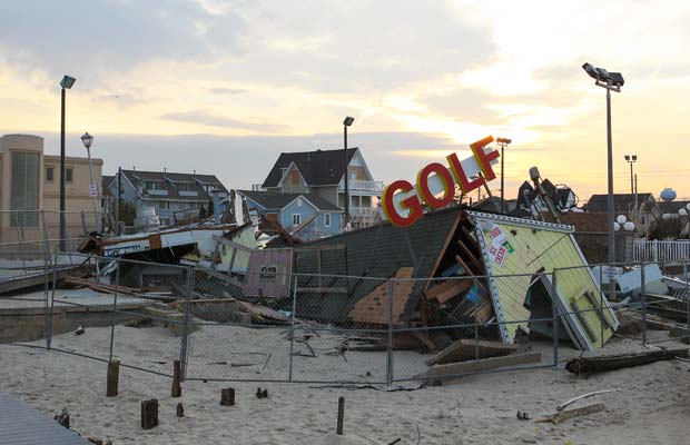 During the finest football season in the nearly 100-year history of Point Pleasant Beach High School, Hurricane Sandy ripped through the middle of the small Jersey Shore borough. The Garnet Gulls persevered not only on the field, but in the community, where they served as a rallying point and diversion during one of the region's most challenging times.