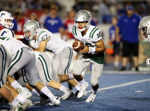 Dorian Hale rushed for 90 yards and four touchdowns leading De La Salle to a 42-27 win at Folsom. 