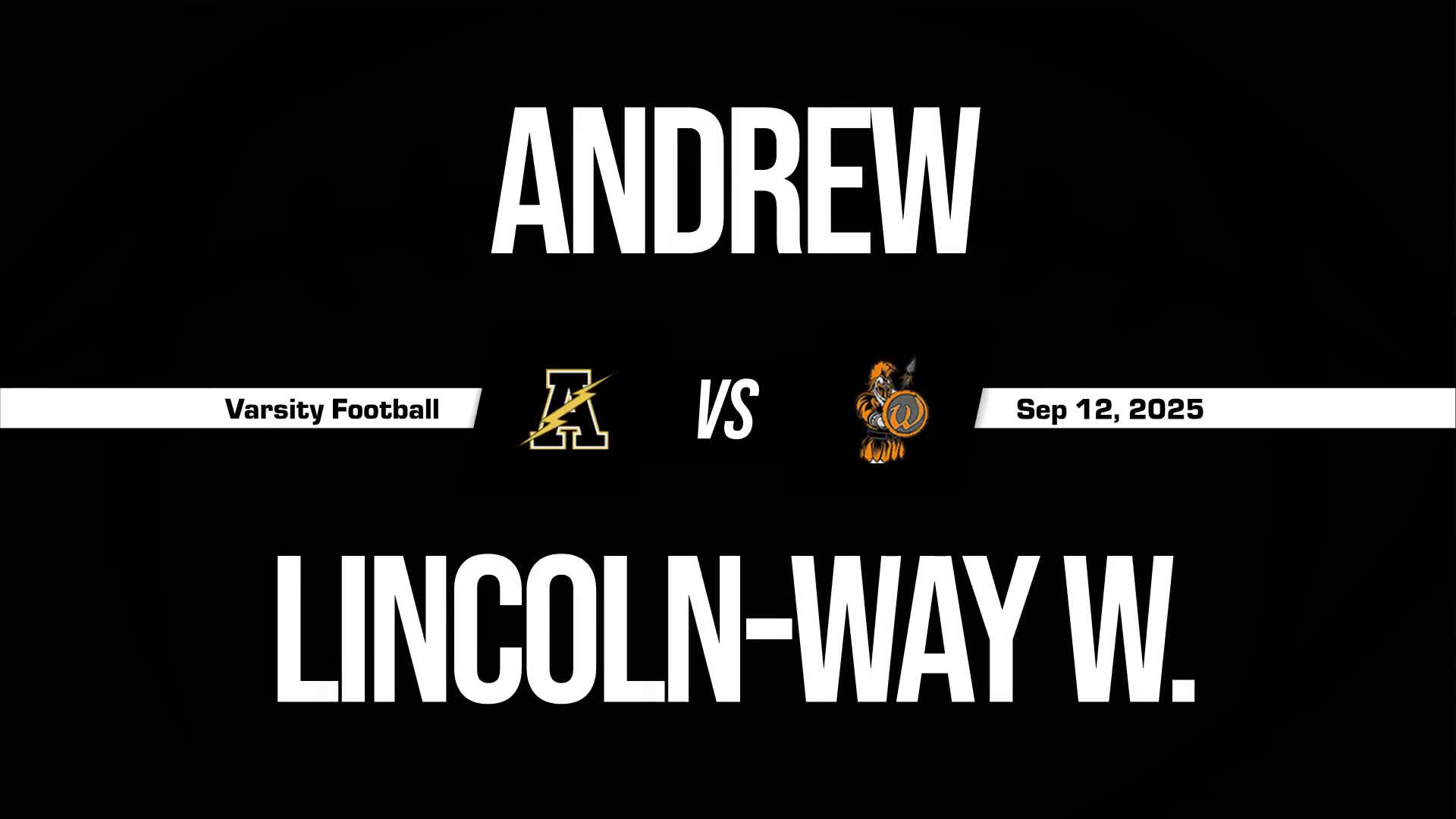 Football Game Preview: Andrew Thunderbolts vs. Stagg Chargers
