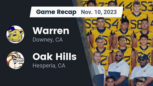 Football Game Preview: Warren Bears vs. Chaminade Eagles