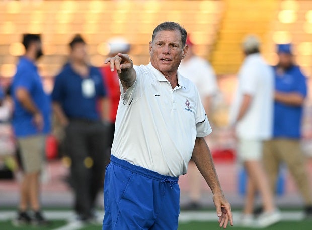 J.T. Curtis, coach of John Curtis Christian, is closing in on the most football coaching wins, but already holds the record for most state championships. (Photo: Parker Waters)
