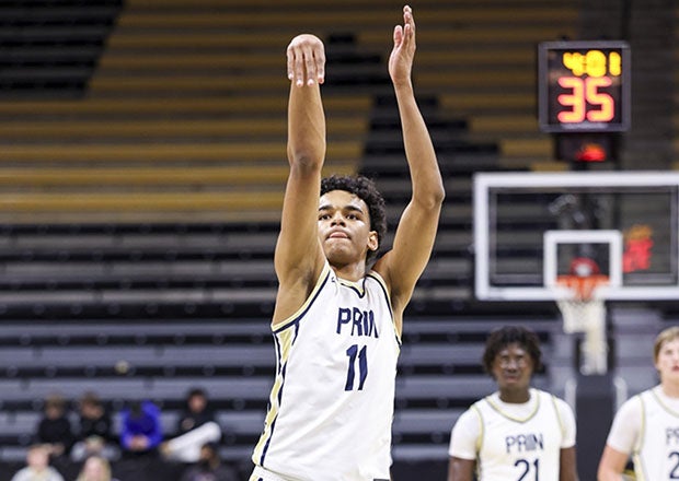 Top 100 Wake Forest signee Quentin Coleman went 9 of 20 from the field while contributing four assists and four steals for Principia. (FILE PHOTO: Marty Beck)