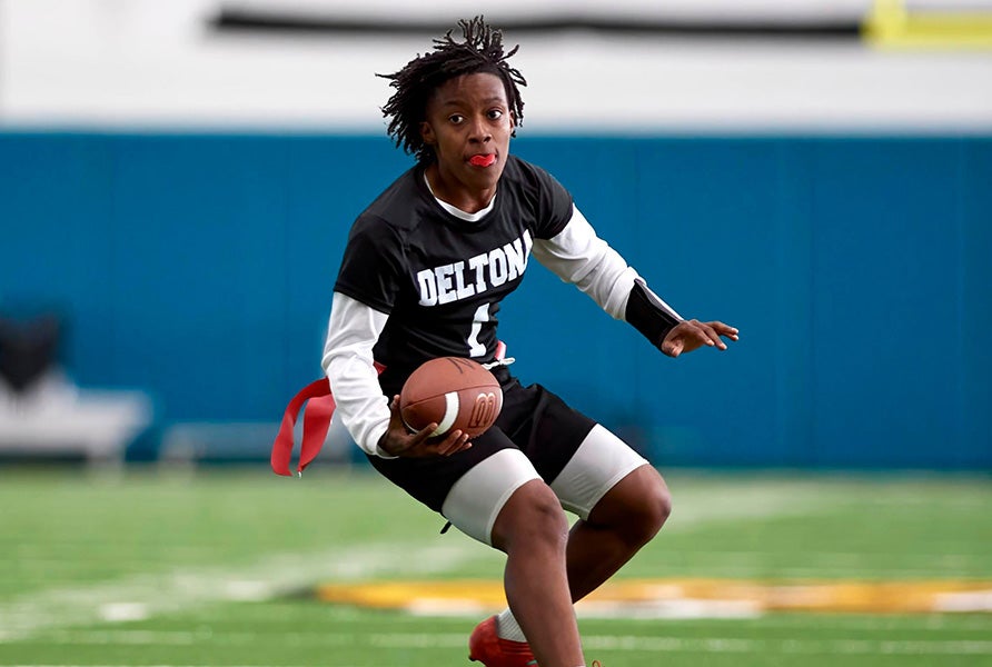 Deltona enters the state playoffs unbeaten behind senior quarterback Frantashia Williams, who has piled up more than 5,000 yards of total offense while accounting for 46 touchdowns this season. (PHOTO: James Robinson)