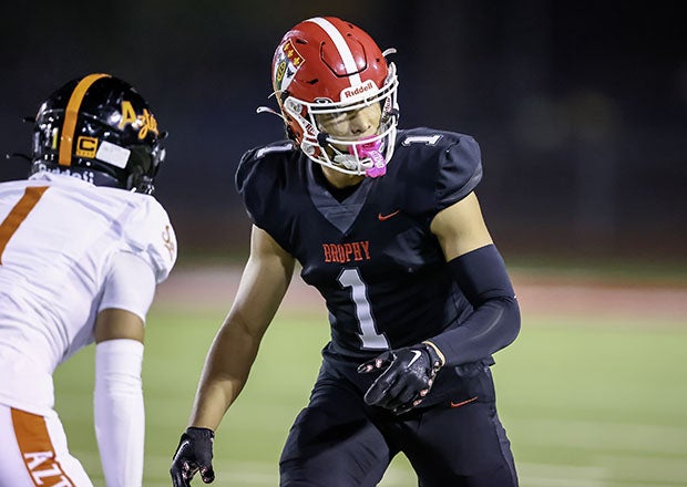 Devin Fitzgerald has produced career highs in receiving yardage in back-to-back weeks for Brophy College Prep. (FILE PHOTO: Steve Paynter)