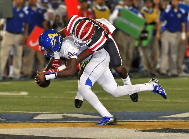 Tyler Vaughns (1) accomplished great things his senior year even with Division I talent draped all over him.
