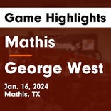 Basketball Game Recap: George West Longhorns vs. Mathis Pirates