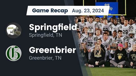 Football Recap: Springfield Comes Up Short Despite  Jaidon Hurst
