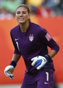 Hope Solo has always been a star. Butin high school, she starred in a muchdifferent role.