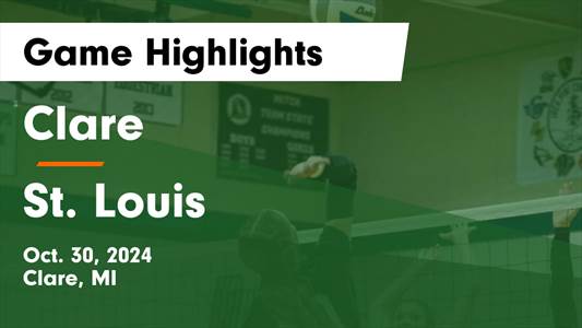 Volleyball Recap: Thursday's  Win Is Clare's Tenth in Last 13 Ou