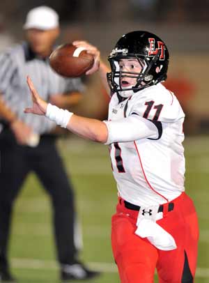 Baker Mayfield can lead Lake Travis to an outrightDistrict 25-4A championship with a victory. 